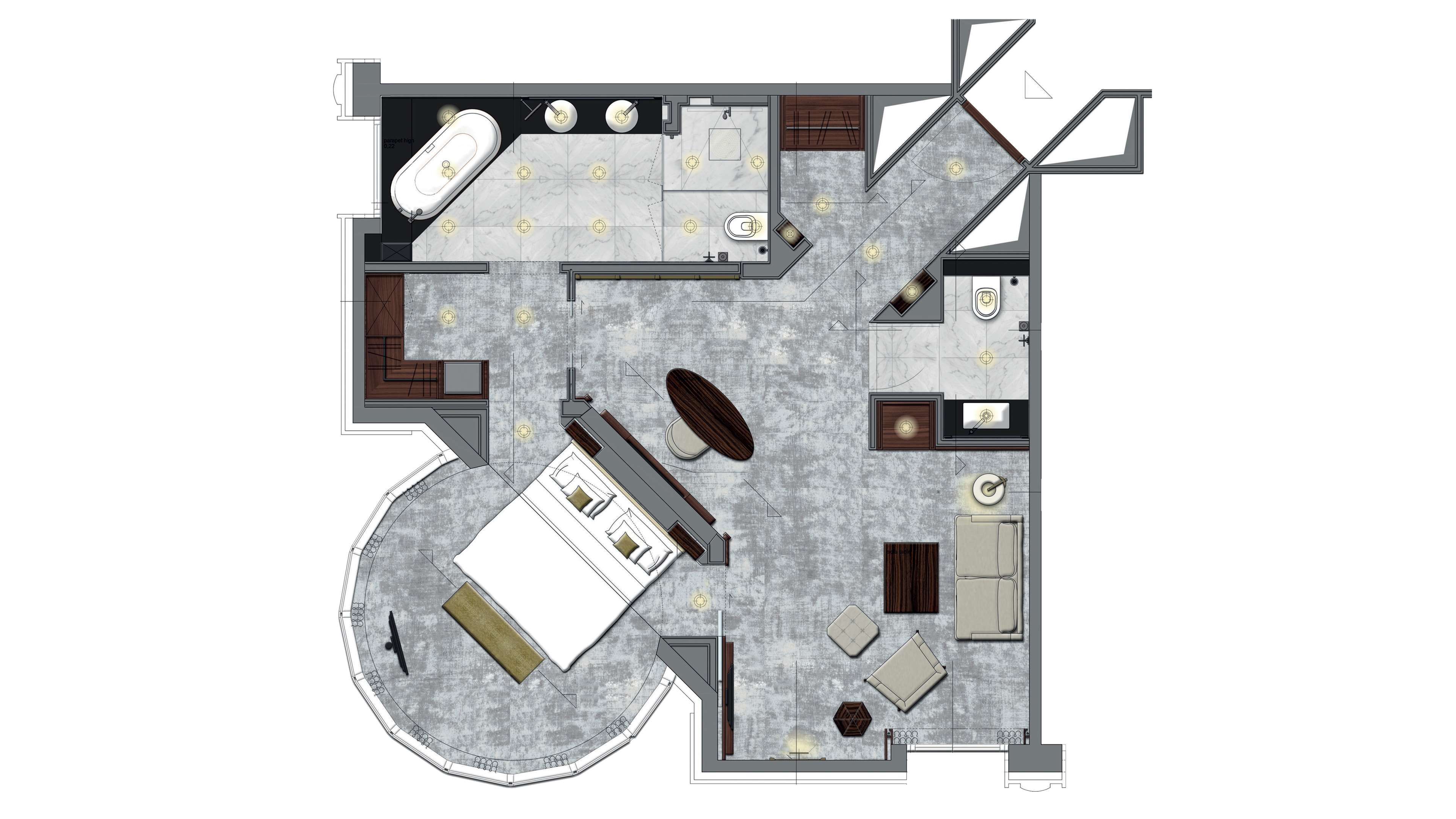 Luxury Hotel Suite Floor Plans