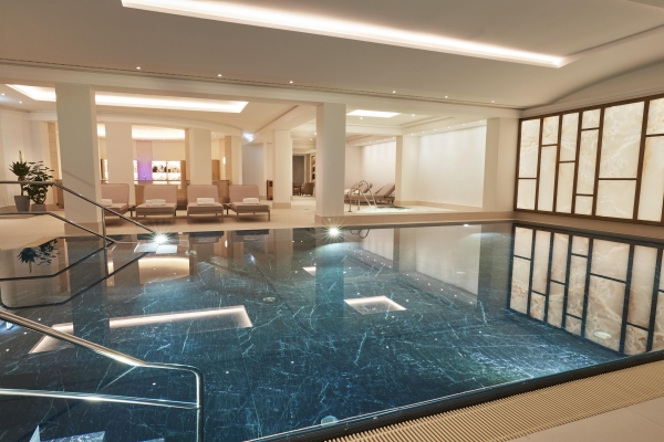 Luxury indoor pool and jaccuzi at Hotel Adlon Kempinsi Berlin